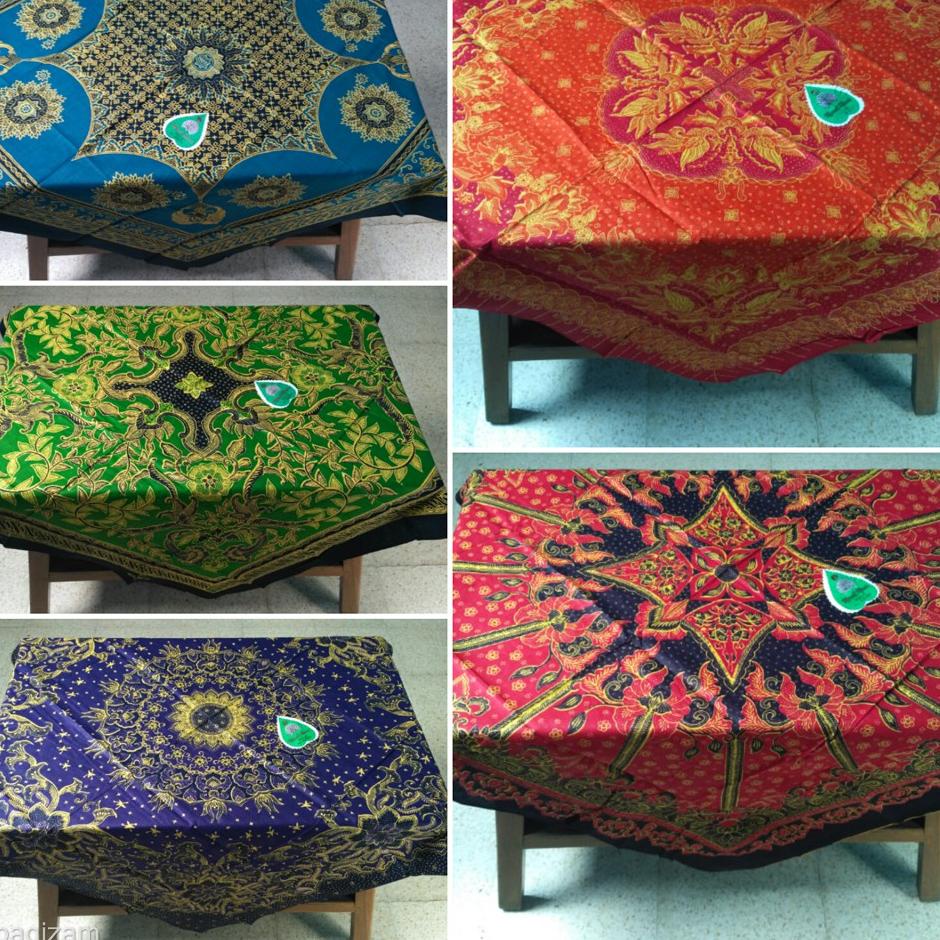 [L-I1I[☎] Taplak meja batik Merak manis solo Printing dan Jumputan Taplak meja tamu sekolah kantor d