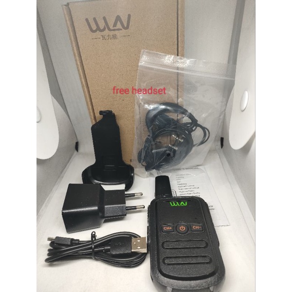 HT WLN C51 walkie talkie free earphone