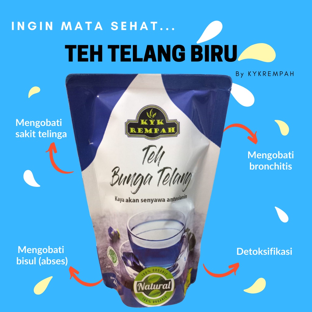 

Teh Telang Kering [Pouch] , Telang Organik