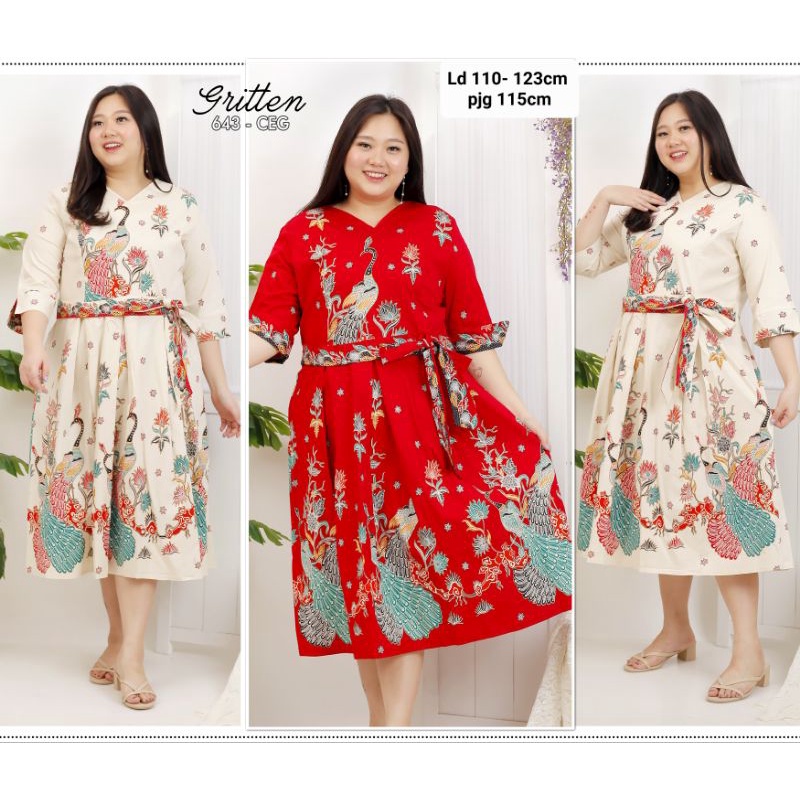 dress batik super jumbo/dress imlek/dress batik imlek/dress imlek super jumbo/dress imlek bigsize/dr