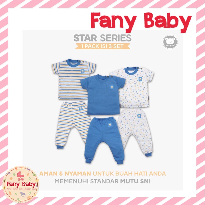 FLUFFY SETELAN OBLONG PENDEK PANJANG STAR