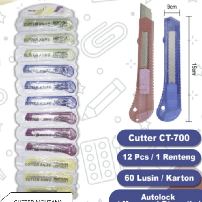 

CUTTER MONTANA (Harga Per Lusin) - CT-700T