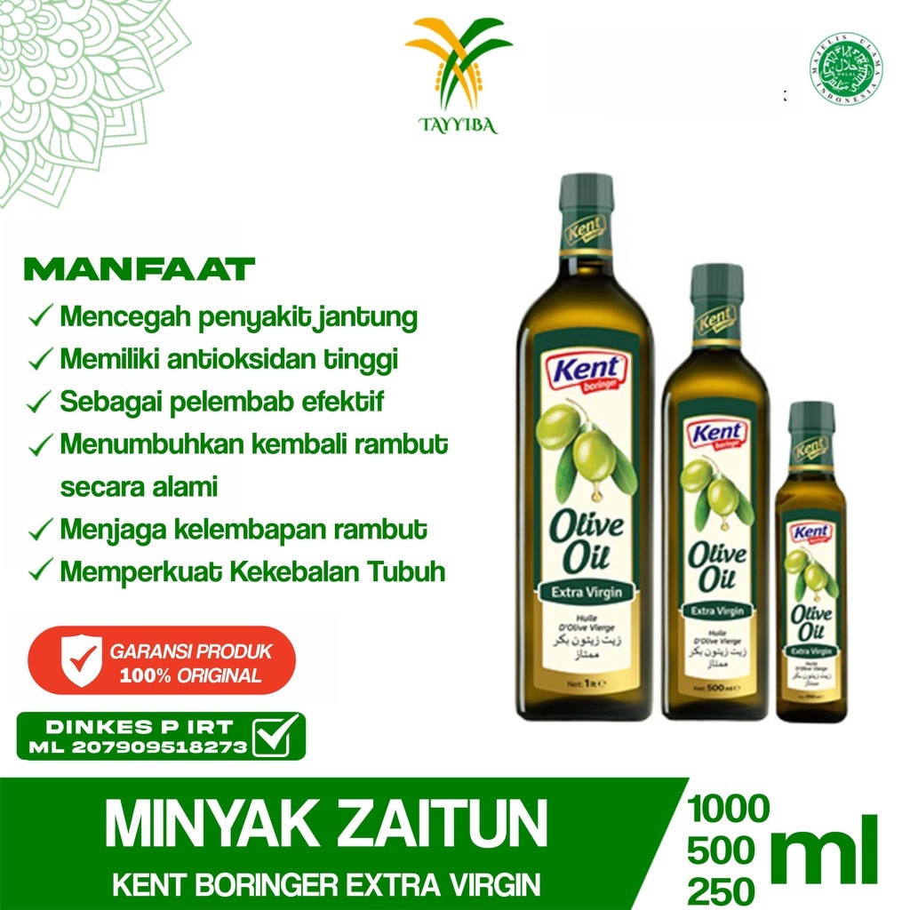 

Minyak Zaitun Extra Virgin Kent Boringer – Olive Oil Extra Virgin (250ml, 500ml, 1L)
