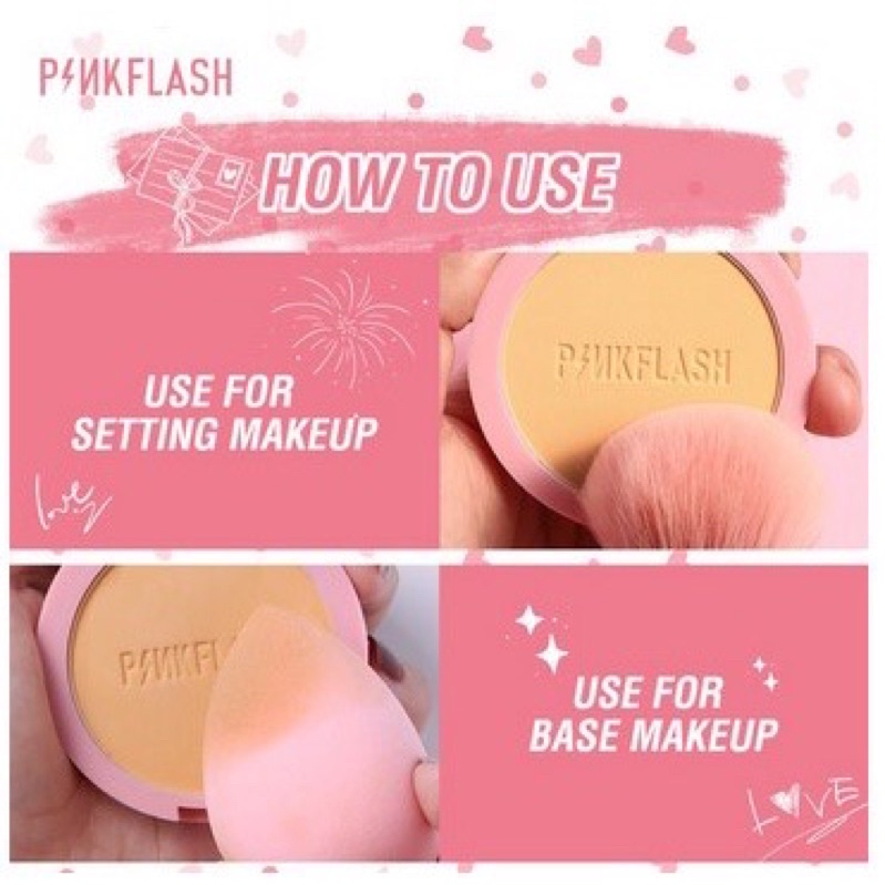 PINKFLASH Lasting Matte Pressed Powder | PINK FLASH Bedak Padat - PF F08 n