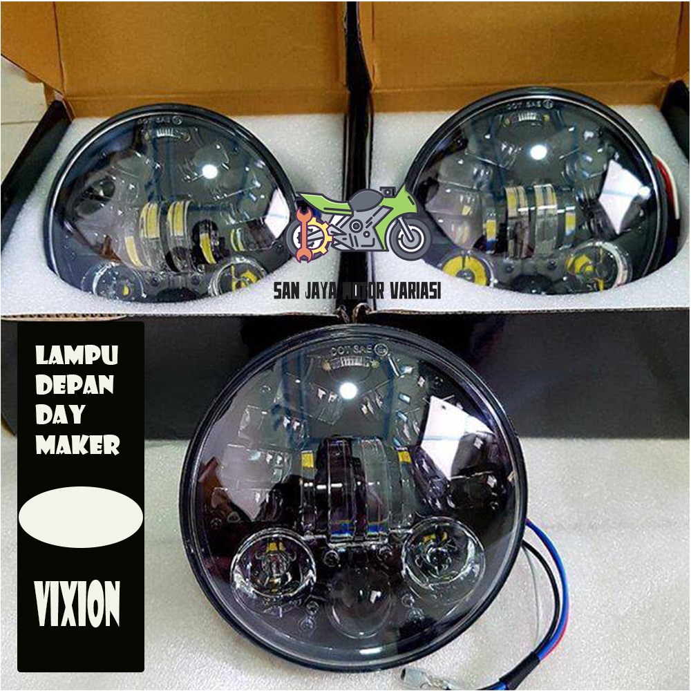 LAMPU DEPAN BULAT LED DAYMAKER