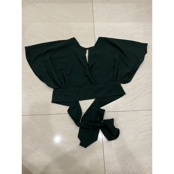 preloved top kimono hijau