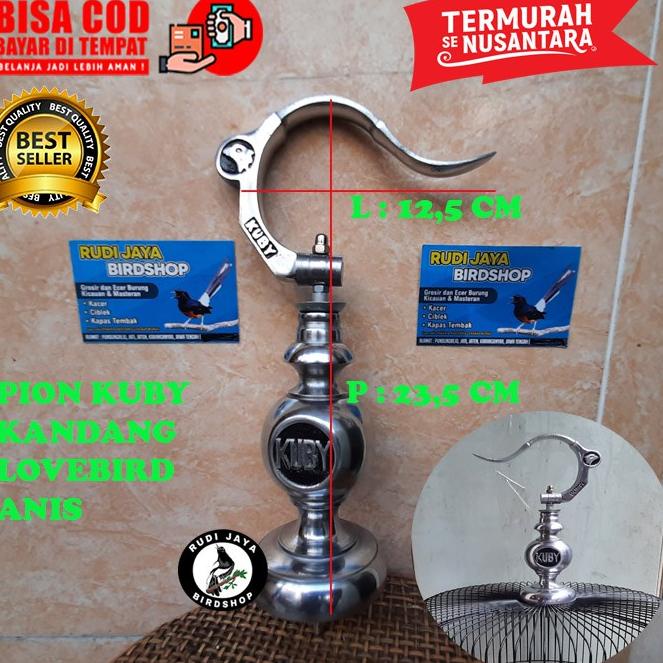 "USA.21De22ᴴ" GANTUNGAN LIPAT REPLIKA KUBY ALUMINIUM GOLD LENGKAP PION PREMIUM UNTUK SANGKAR KANDANG