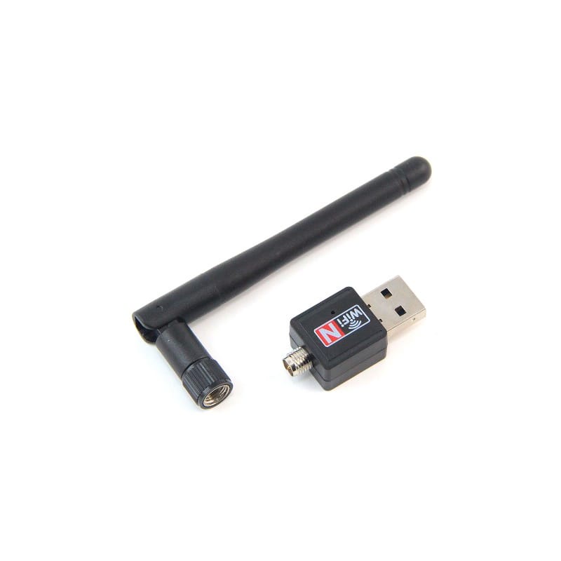 USB Wifi Adapter 300 Mbps + ANTENA Wireless Portable 2.0 NEW Update Laptop dan PC computer STB Set Top Box