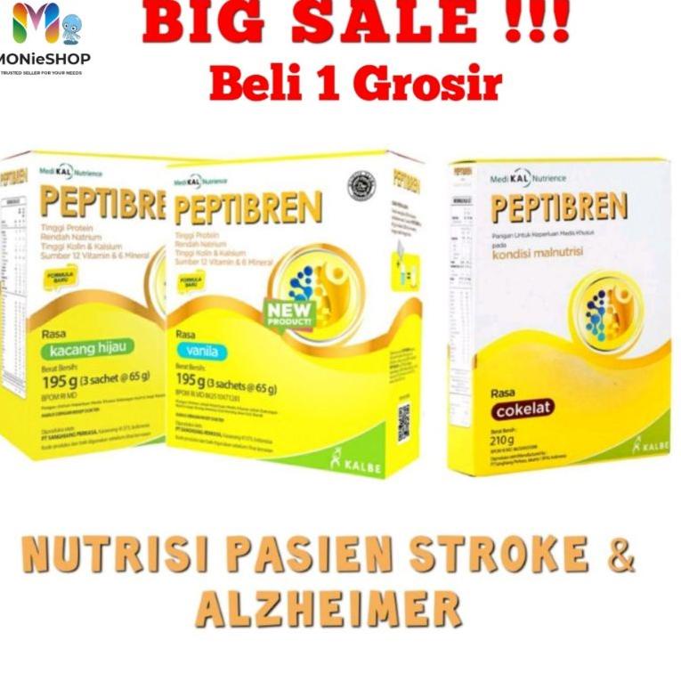 

[C-H5H-✉] Peptibren susu pasien stroke & pikun rasa vanila coklat kacang hijau 195gr_murah