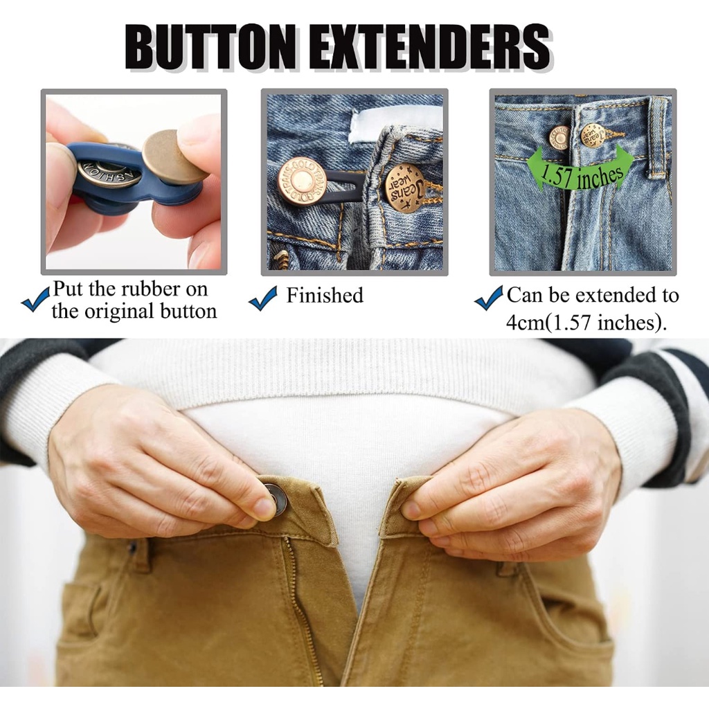 Pria Kartun Fashion Mengencangkan Pinggang Bros Jeans Extender Tombol Adjustable Pinggang Gesper Extender Untuk Celana Denim Longgar, Rok, Jeans Wanita Klip Pinggang Sederhana