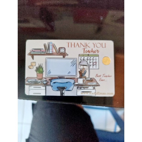 KADO TERIMA KASIH GURU SEKOLAH HADIAH DOSEN UNIVERSITAS EMAS 0.25 GRAM UCAPAN THANK YOU TEACHER LOGA