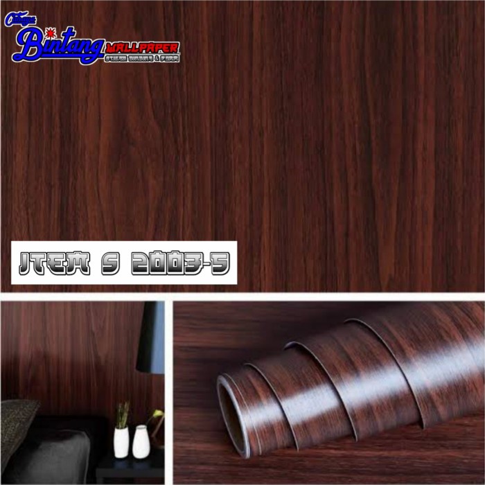Wall Sticker Wall Stiker Dinding Motif Kayu Pvc/Wall Stiker/Wal Paper