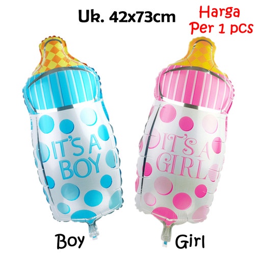 Balon Set Baby Shower Botol / Balon Bentuk Botol