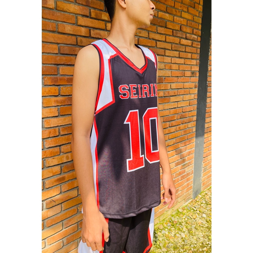 Jersey Seirin BLACK Anime Manga Kuroko No Basket Premium Unisex