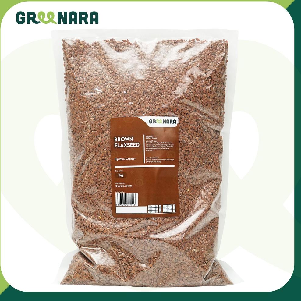 

[KODE PRODUK Q6G087546] Natural Brown Flaxseed 1kg