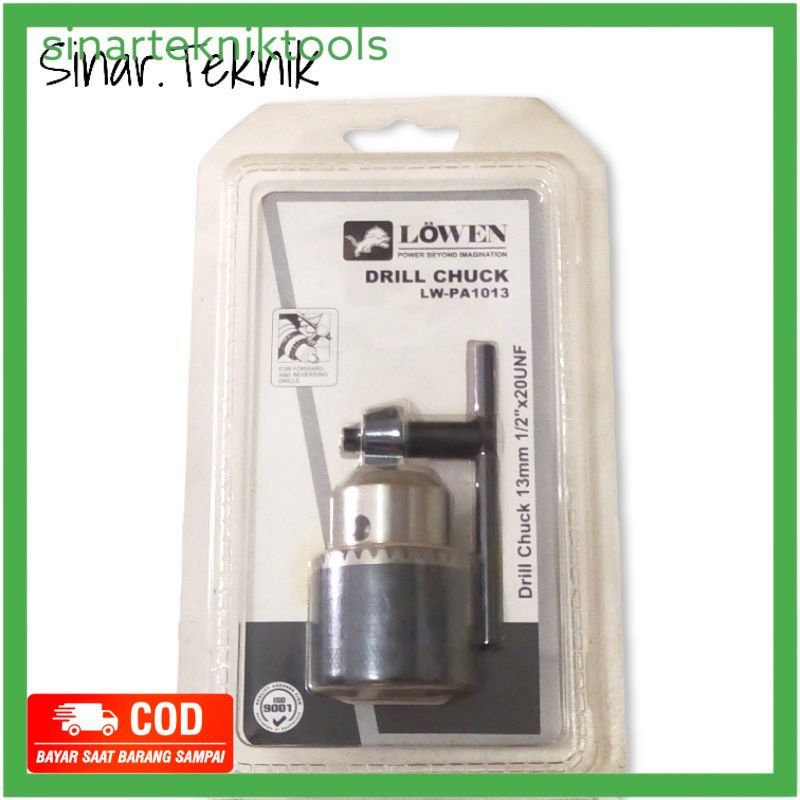 Lowen Kunci Bor 13mm-Lowen Kepala Mesin Bor 13MM LW-PA1013 Japan Quality