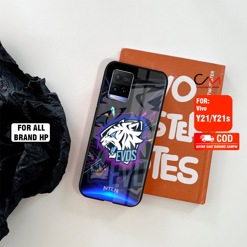 [W18] Casing Glossy 2D Motif Game Untuk Vivo Y33S Y21 2021 Y21S Y22 Y35 Y75 T1 5G - Case Hardcase