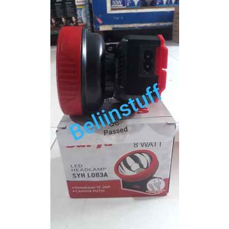 Senter surya SYH L083A headlamp 8watt cahaya putih