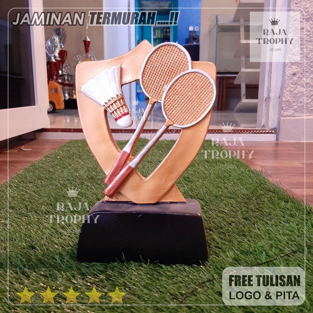 TROPHY PIALA  FIBER BADMINTON
