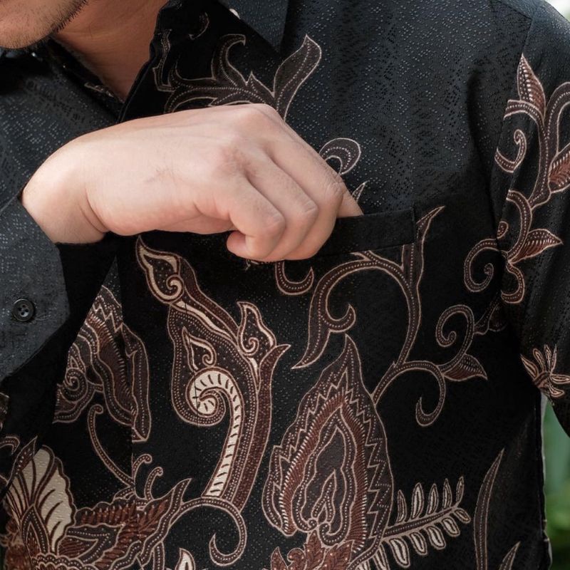 BATIK OFFICIAL - BIANCA NUDE BAJU BATIK PRIA LENGAN PANJANG - KEMEJA BATIK KATUN HALUS - KEMEJA KONDANGAN PRIA - KEMEJA KERJA BATIK - KEMEJA M L XL