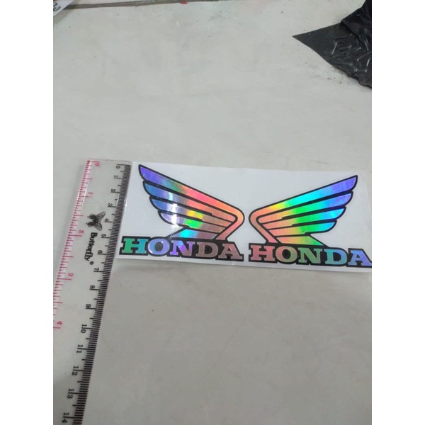 stiker logo sayap honda/stiker cutting/stiker hologram