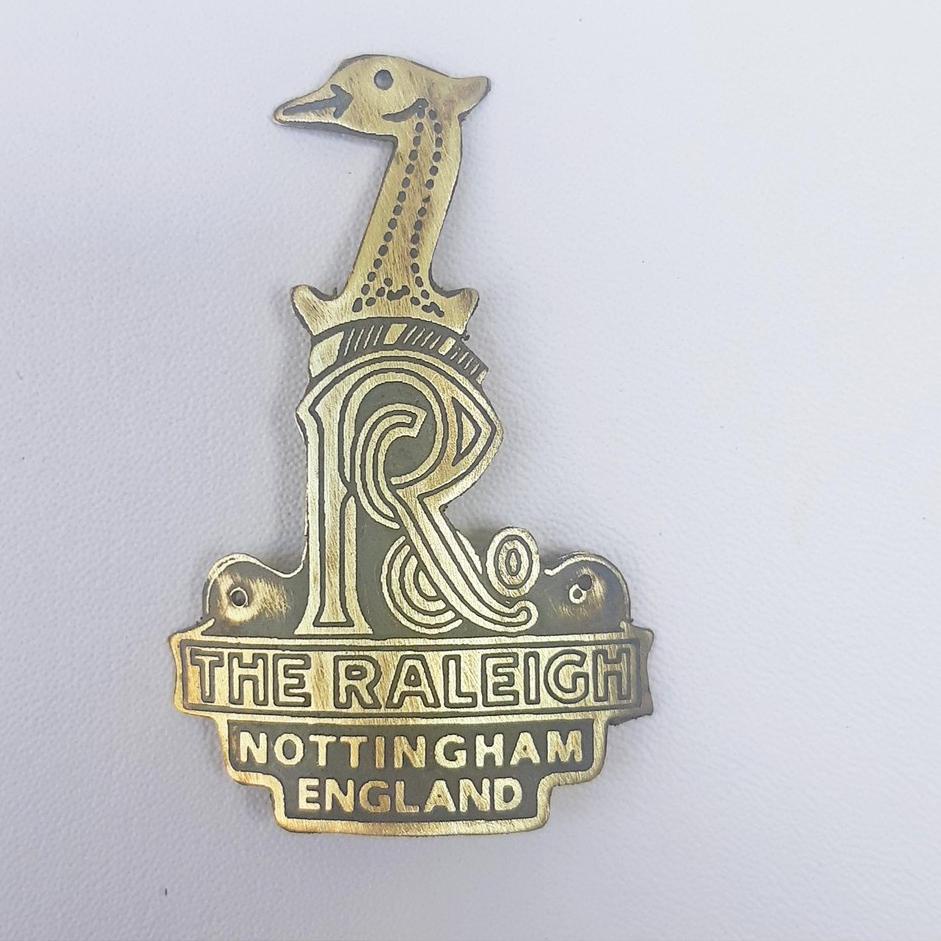 Murah Minggu Ini THE RALEIGH - Plat Emblem Logo Sepeda Ontel Jawa Merk The Raleigh - B180 - MK Alumi