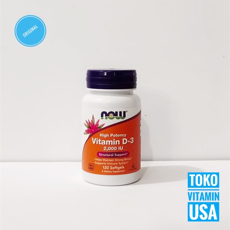 Now Foods Vitamin D3 2000IU 120 Softgels Now Vitamin D3 2000 iu