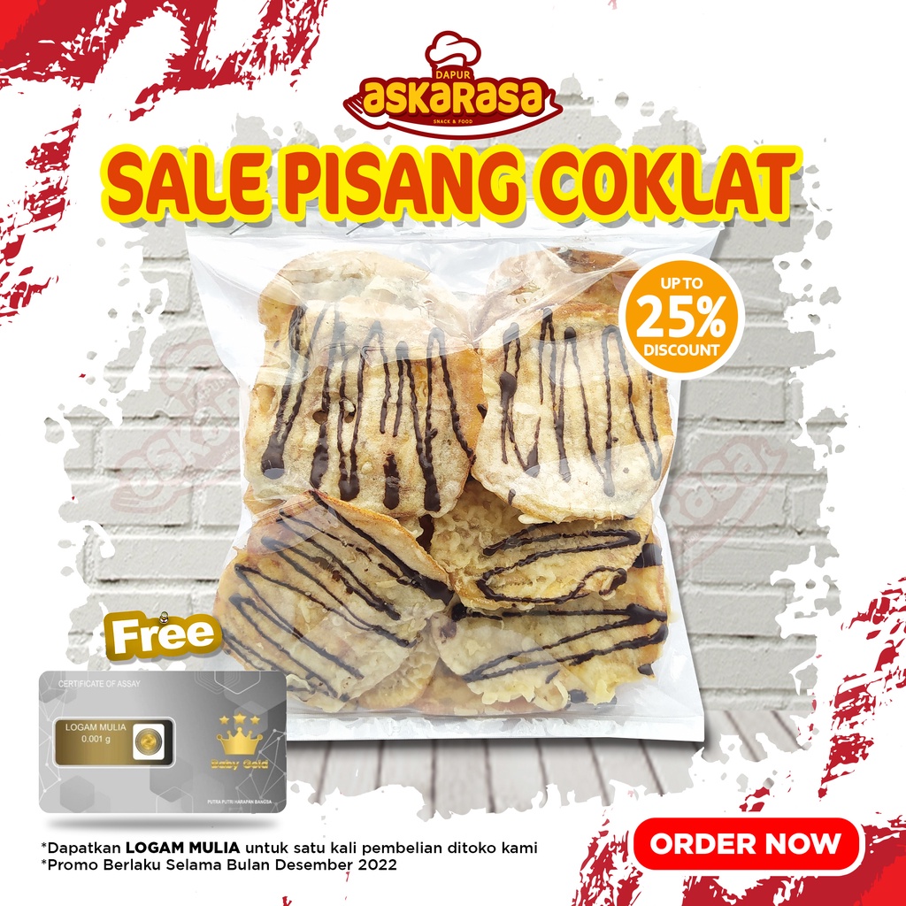 

Sale Pisang Coklat 250 Gram