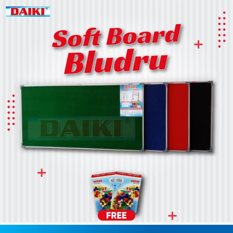 

Baru Softboard Daiki Bludru Biru Uk 90X120 Cm