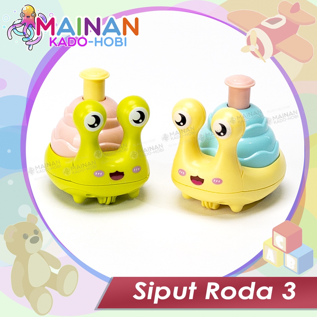 MAINAN ANAK EDUKASI PULL BACK CAR MINIATUR ANIMAL HEWAN SIPUT RODA 3