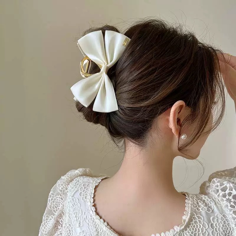 Jepit Rambut Jedai Korea Perempuan Dewasa Kain Pita Bahan Metal Aksesoris Rambut motif lucu kekinian