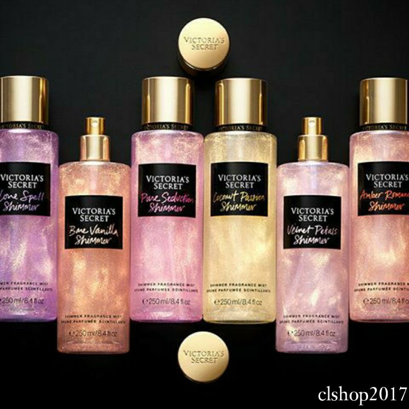 VICTORIA'S SECRET VS SHIMMER FRAGRANCE MIST 250 ML LOTION 236 ML LOVE SPELL BARE VANILLA PURE SEDUCTION COCONUT PASSION VELVET PETALS AMBER ROMANCE