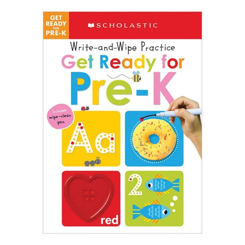Jual get ready for pre k write and wipe practice scholastic early 