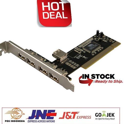 Terbaru PCI Card USB 2.0 PCI Card 4 Port