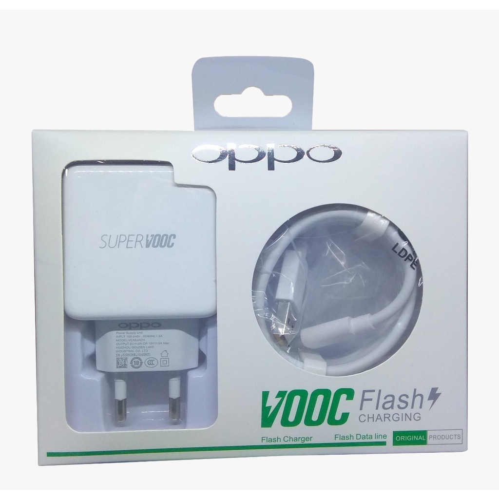 Charger Oppo 50W Original 100% Super Vooc Charger Cas OPPO VCA5JACH F11  R17