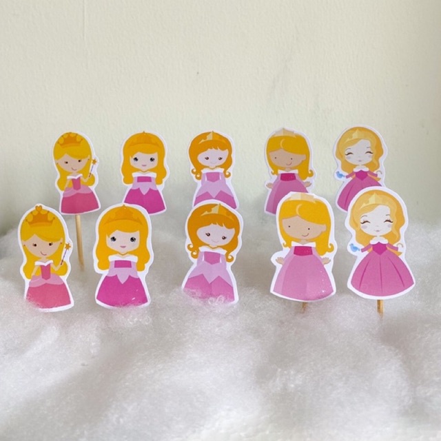 CUPCAKE TOPPER PRINCESS AURORA / TOPPER CUPCAKE AURORA / CUPCAKE TOPPER PRINCESS AURORA