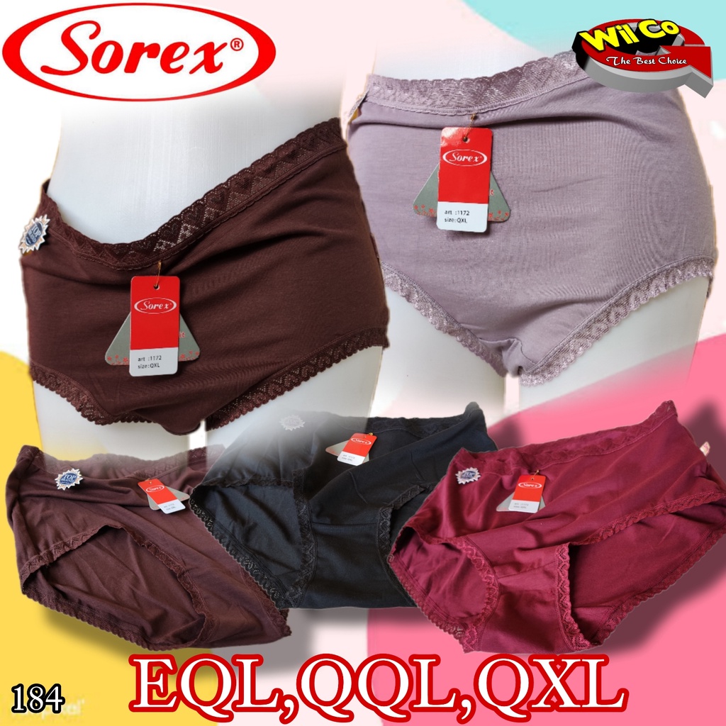 K184 - (Harga Per 1 Potong) CELANA DALAM WANITA PAKAIAN DALAM PAKAIAN WANITA CD SOREX JUMBO size XXXL-XXXXXL