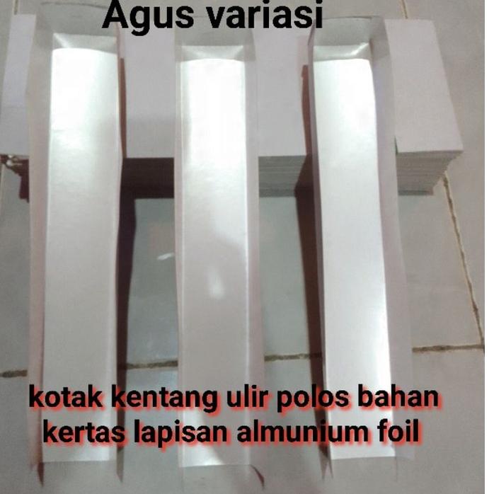 

Langsung Order kertas kentang ulir polos/kotak kertas kentang ulir polos bahan kertas lapisan voil.