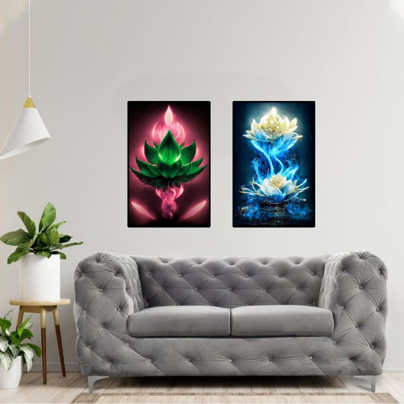 Hiasan dinding bunga seroja teratai pajangan dinding wall decor  dekorasi rumah jumbo