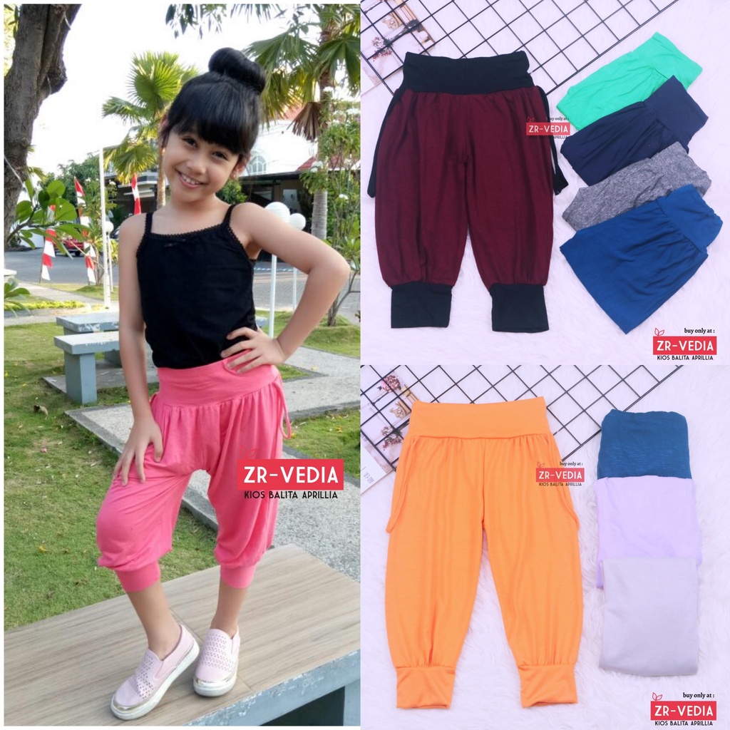 Aladin Polos Uk Bayi-12 Tahun / Celana Harian Anak Perempuan Cewek Panjang Baby Pants Bawahan Murah kiosbalitaaprilia