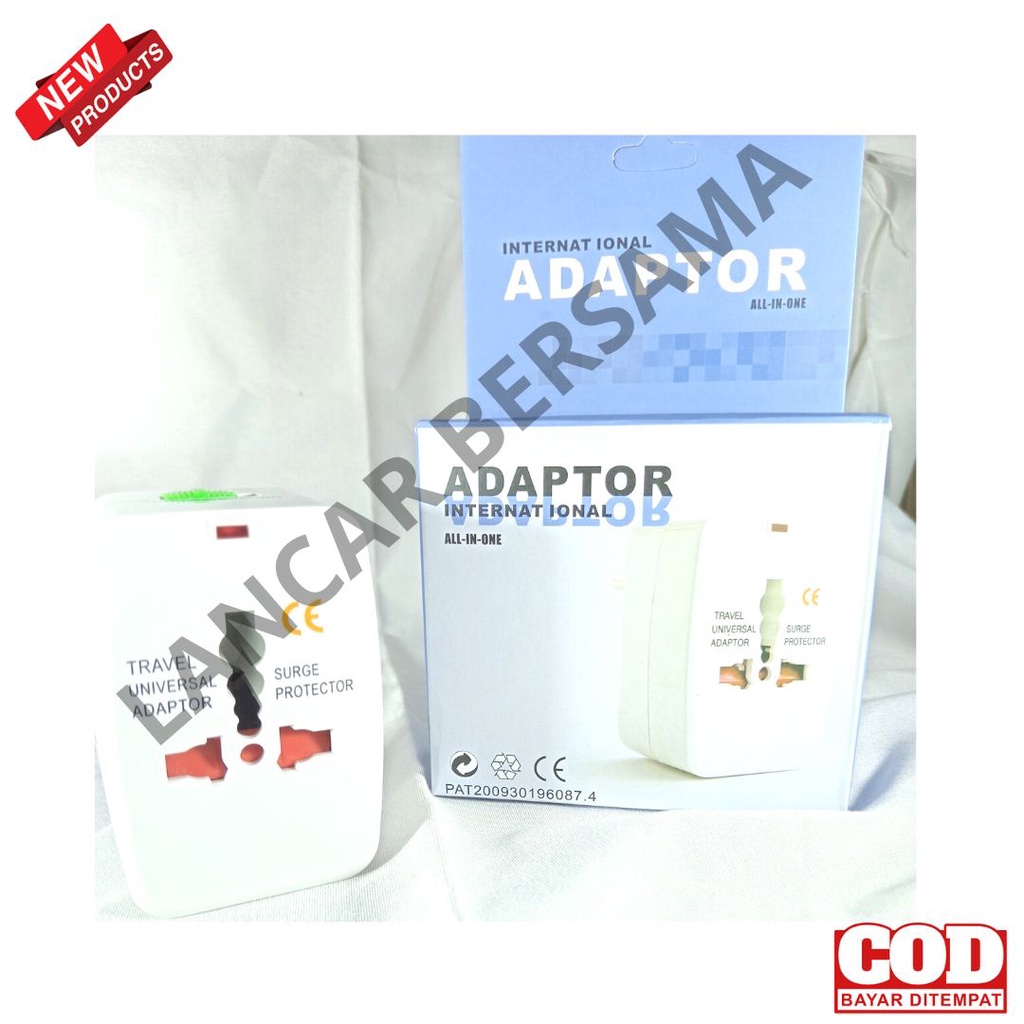 ADAPTOR UNIVERSAL/COLOKAN STEKER MULTI-TRAVEL ADAPTOR BATOK CHARGER MULTI KAKI