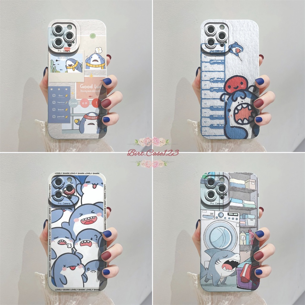 CUSTOM CASE SOFTCASE SILIKON PROCAMERA LOVELY SHARK CUSTOM OPPO REALME VIVO XIAOMI SAMSUNG INFINIX IPHONE FOR ALL TYPE BC6866