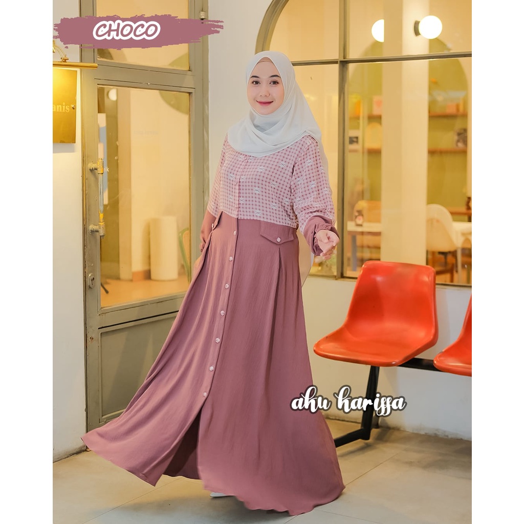 Gamis triona aku karissa dan Serly puspita ori terbaru new model muslim wear