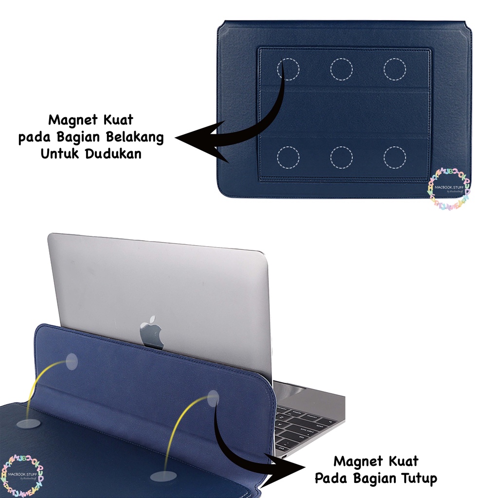 TAS SLEEVE CASE ENVELOPE BAG STAND LEATHER KULIT PREMIUM LAPTOP TOSHIBA HP ACER LENOVO WINDOW MACBOOK NEW AIR PRO M1 TOUCHBAR TOUCH ID PRO DVD 11 12 13 14 15
