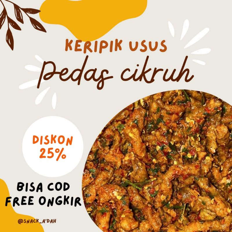 

Keripik Usus Pedas Daun Jeruk Purut