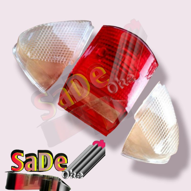 mika mica kaca lampu stop belakang SHOGUN R new 110