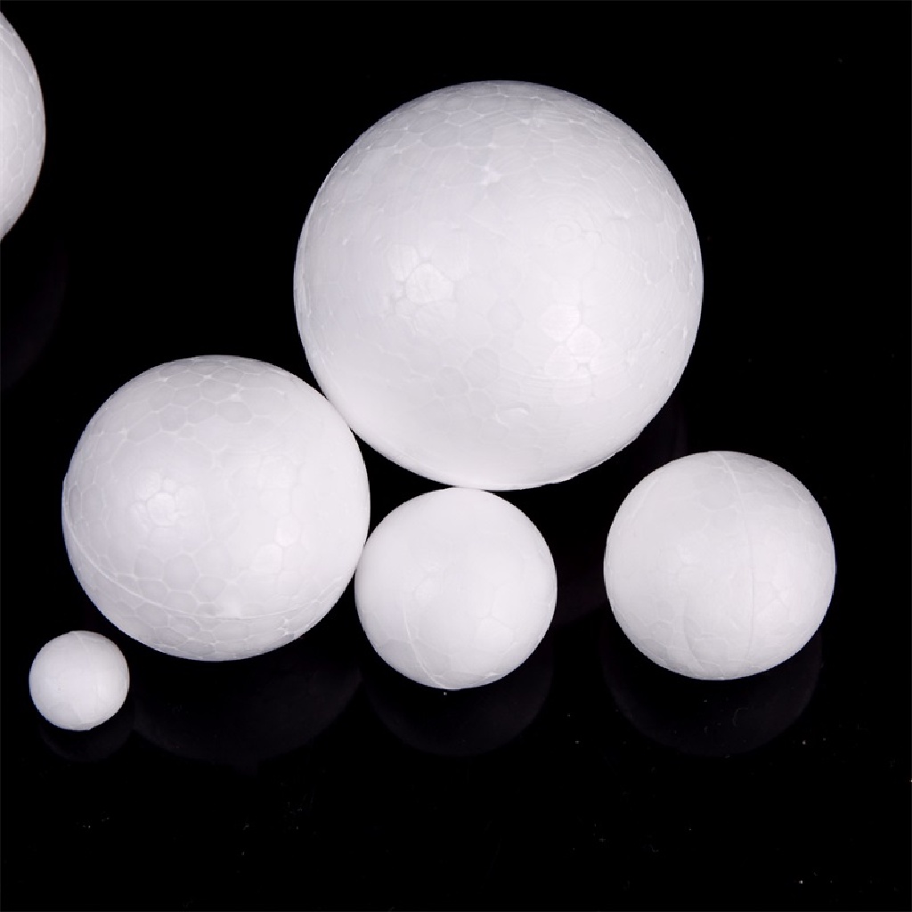 Adawnshbhyu 20pcs 10-40mm Modelling Bola Busa Styrofoam Polystyrene ID