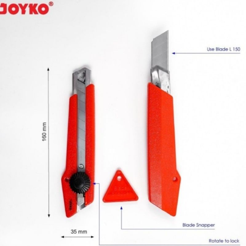 

Pisau Cutter Besar Joyko L-500 Alat Potong Joyko