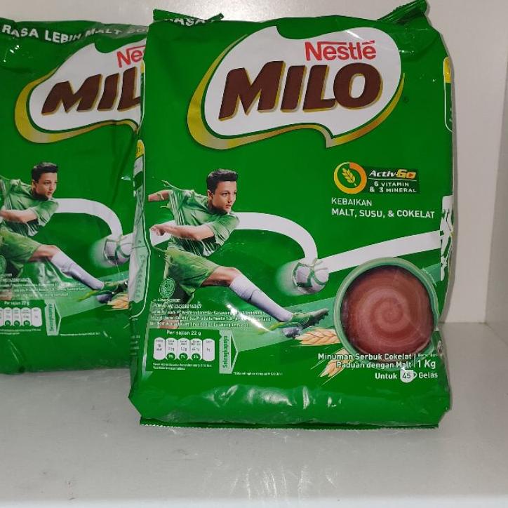 

DE9☆ Milo Activ- Go 1kg / Milo Activ Go 1 kg / 3in1 / Minuman Bubuk Cokelat TOP PRODUK