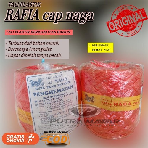 

Rafia Cap Naga 1 Kg Warna Warni Gulungan Besar Murah Harga Grosir